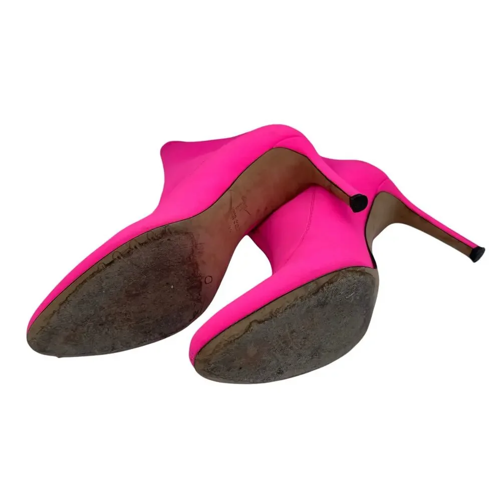 Giuseppe Zanotti Pink Stretch Sock Booties 39 4" Heel - Picture 8 of 15